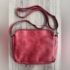The Bali Three- Layer Leather Crossbody Shoulder & Clutch Bag 2.1L
